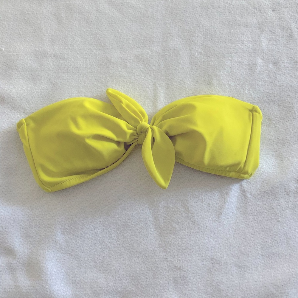 Neon Yellow bikini top